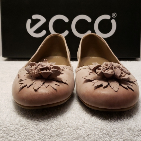 Ecco Kelly leather flats, colour woodrose, 6.5 - Picture 8 of 15